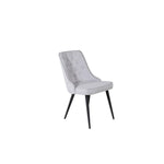 Venture Home Matstol Velvet Lyx 2-pack Svart/Ljusgrå SKU VEN-19935-855 EAN 7350107088955