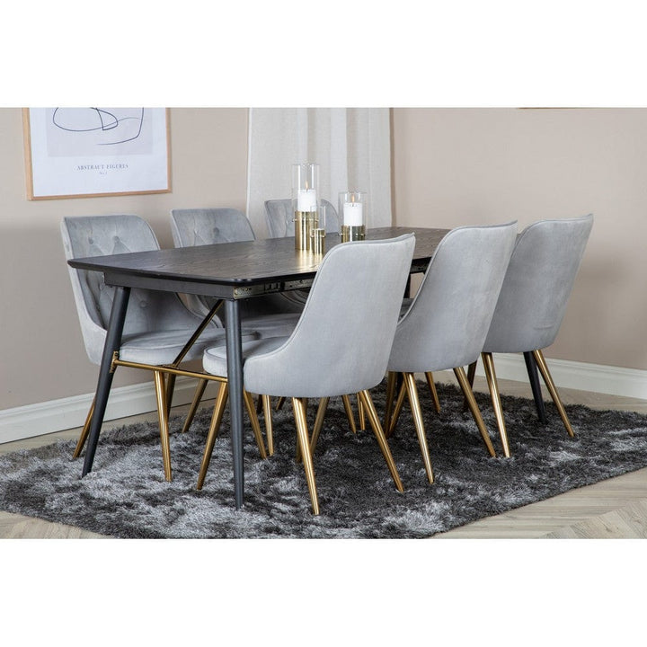 Venture Home Matstol Velvet Lyx Mässing 2-pack SKU EAN