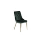 Venture Home Matstol Velvet Lyx Mässing 2-pack Grön SKU VEN-19935-764 EAN 7350107085220