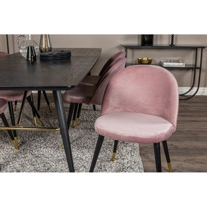 Venture Home Matstol Velvet Mässing 2-pack SKU EAN