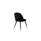 Venture Home Matstol Velvet Mässing 2-pack Svart SKU VEN-19925-888 EAN 7350107086067