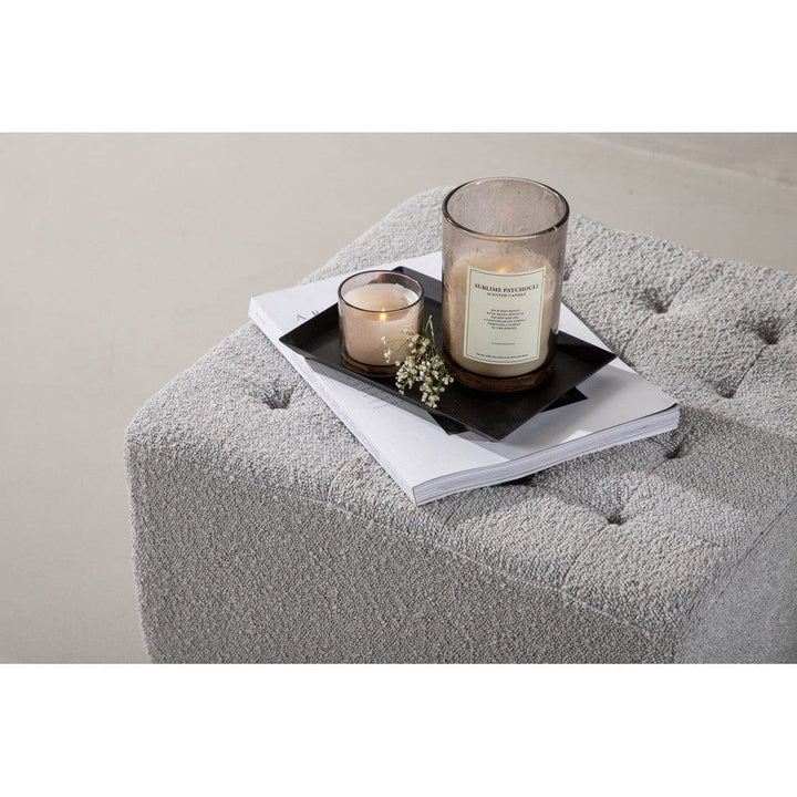 Venture Home Bowie sittpuff – fyrkantigt format 51 × 51 cm