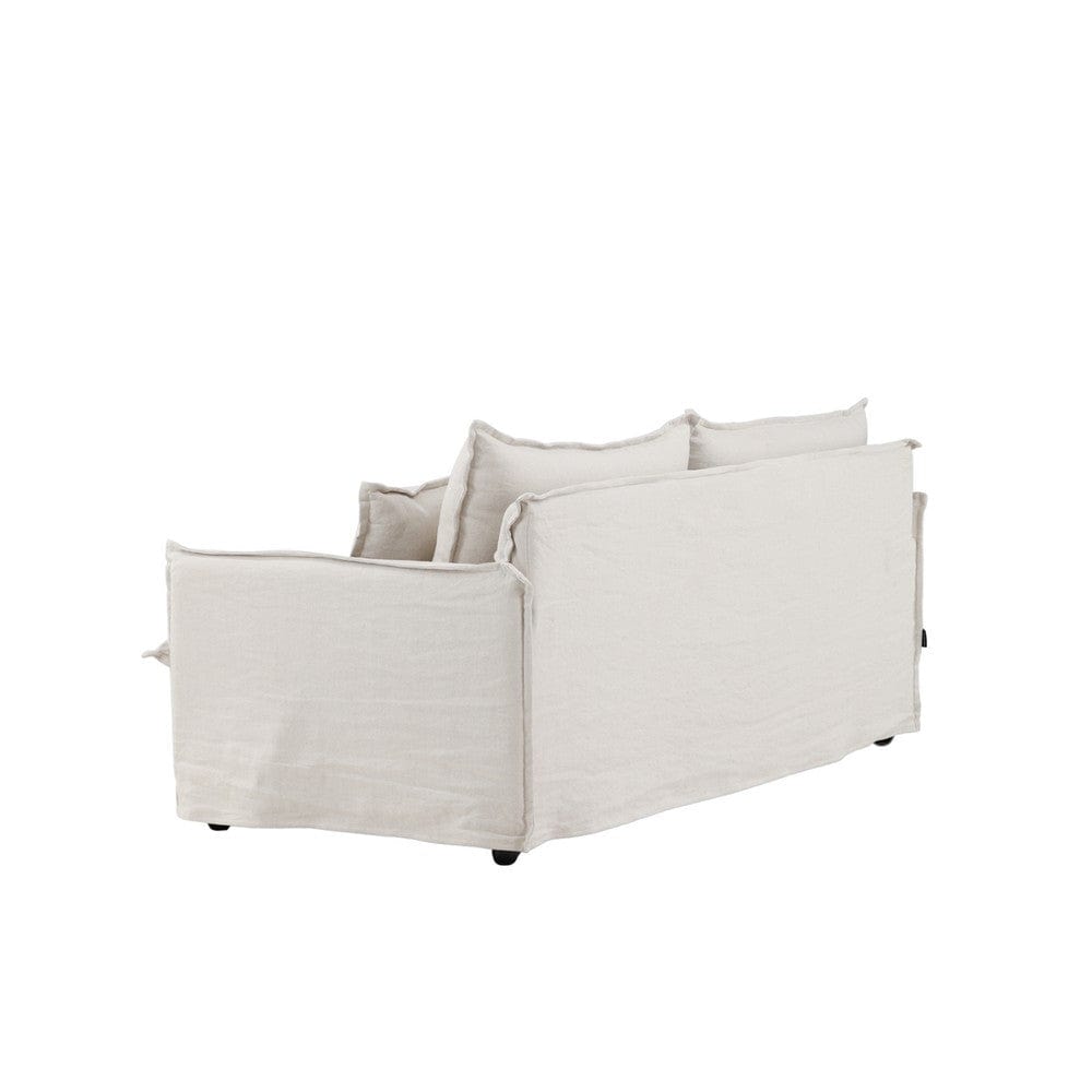 Venture Home Nova 3-sitssoffa beige linne och bomull – produktbild 3