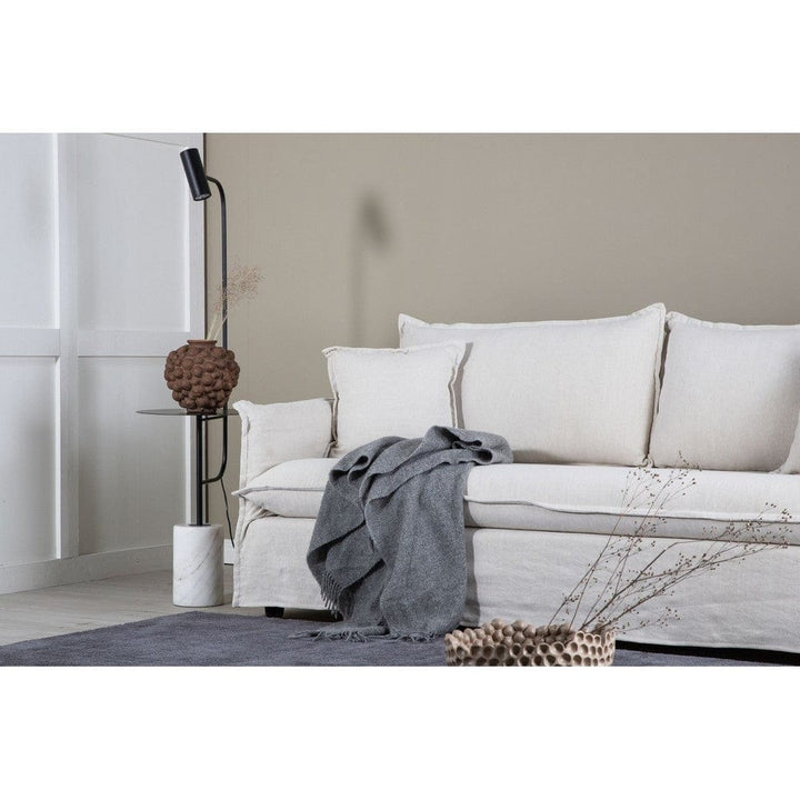 Venture Home Nova 3-sitssoffa beige linne och bomull – produktbild 4