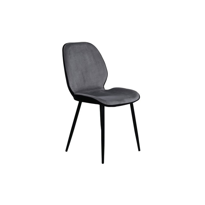 Emma matstol 2-pack – grå och svart färgkombination från Venture Home